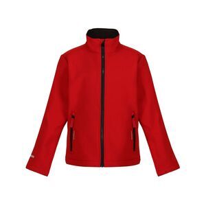 Regjun Childrens/Kids 2 Layer Soft Shell Jacket / Classic Red/Black